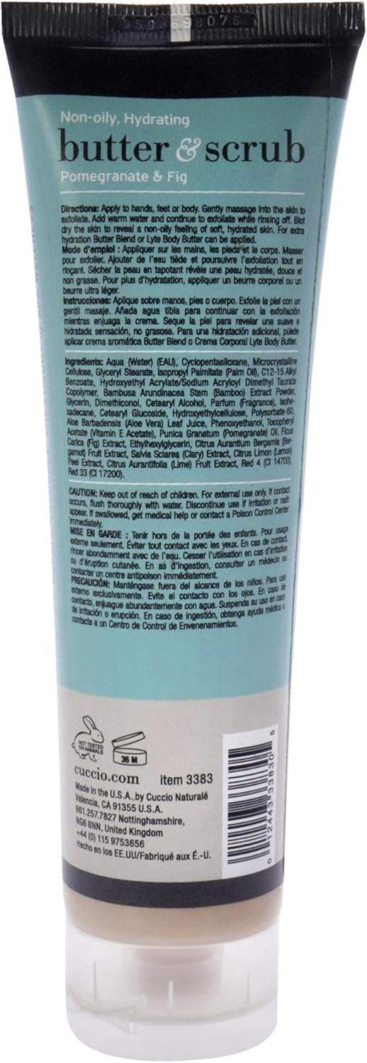 Butter and Scrub - Pomegranate and Fig by Cuccio Naturale for Unisex - 4 oz Scrub