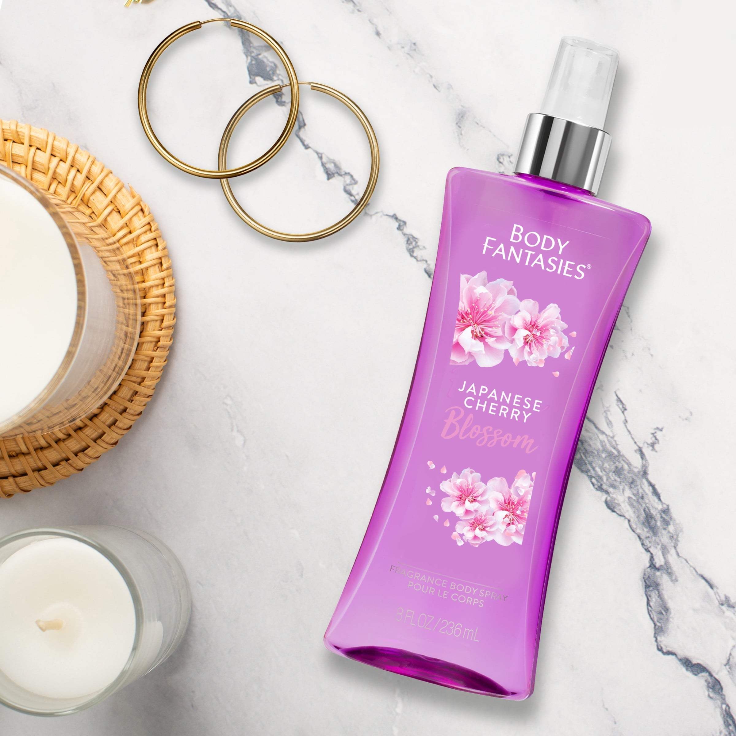Signature Japanese Cherry Blossom Fragrance Body Spray by Body Fantasies for Women - 8 oz Body Spray