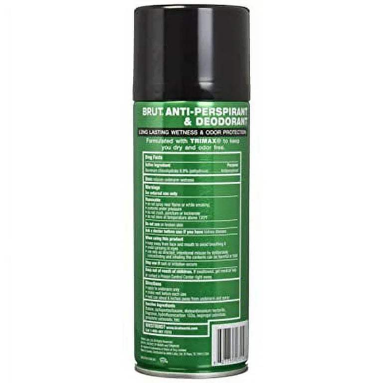 Classic Scent Antiperspirant and Deodorant Spray by Brut for Unisex - 6 oz Deodorant