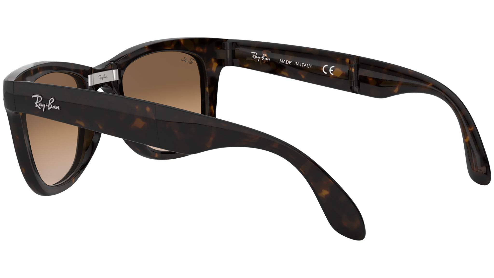 Ray Ban RB 4105 710-51 Folding Wayfarer - Tortoise-Light Brown Gradient by Ray Ban for Unisex - 50-22-140 mm Sunglasses