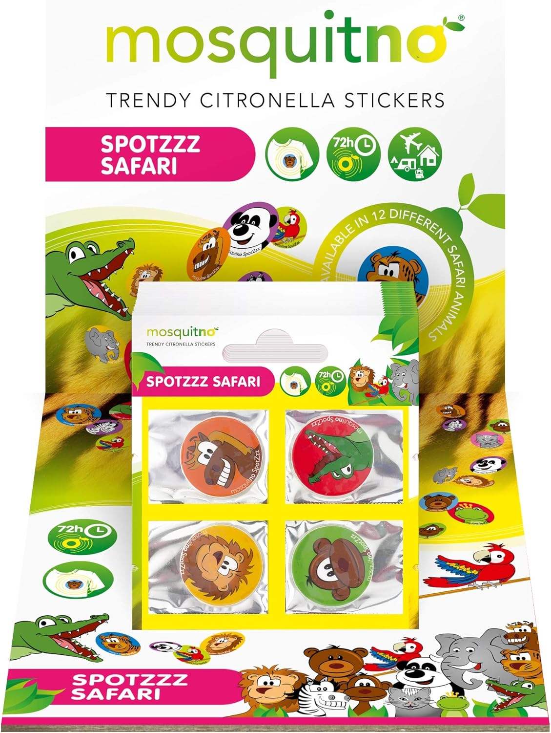Spotz Safari Stickers by Mosquitno for Kids - 5 Pc Sticker