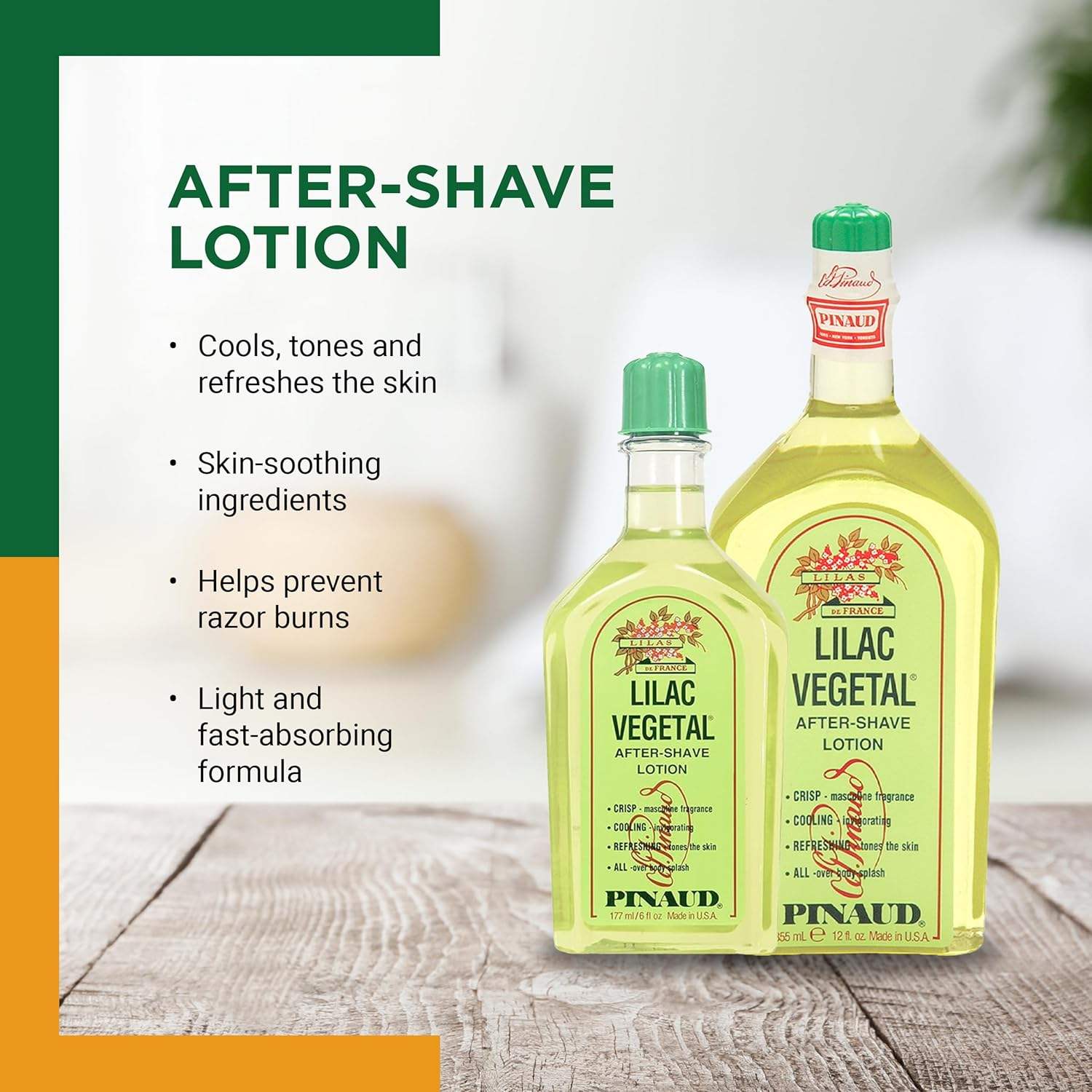 CLUBMAN Lilac Vegetal After Shave Lotion, 6 oz
