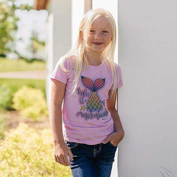 Kids Crew Tee - Tales of a Mermaid by DelSol for Kids - 1 Pc T-Shirt (YM)