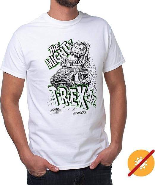 NASCAR Mens Classic Crew Tee - Martin Truex Jr - 4 White by DelSol for Men - 1 Pc T-Shirt (L)