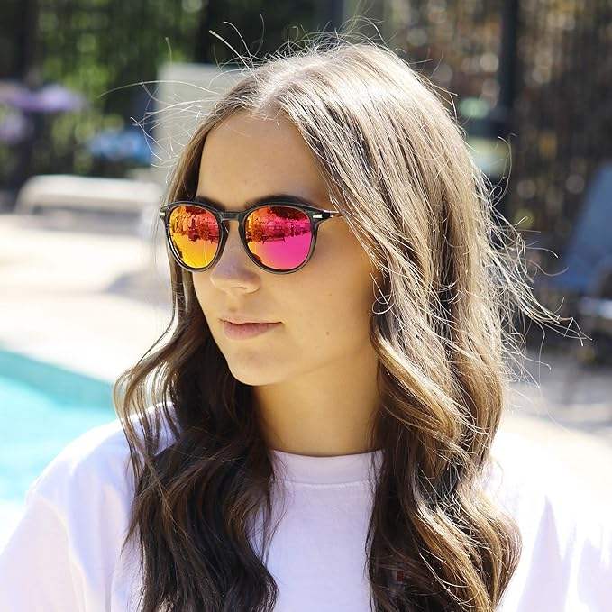 Solize Candy Girl - Black and Silver to Pink by DelSol for Unisex - 1 Pc Sunglasses