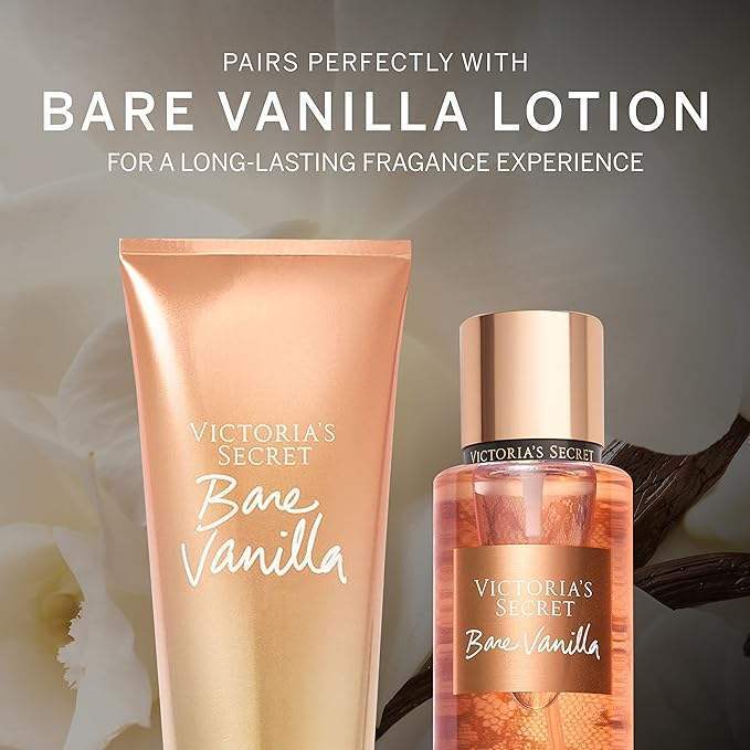 Bare Vanilla by Victorias Secret for Women - 8.4 oz Fragrance Mist - Pack of 2