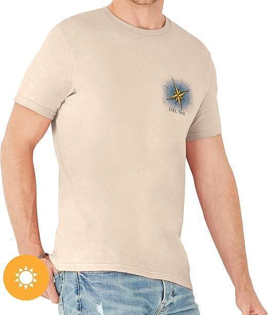 Men Classic Crew Tee - Lost Atlas by DelSol for Men - 1 Pc T-Shirt (Small)