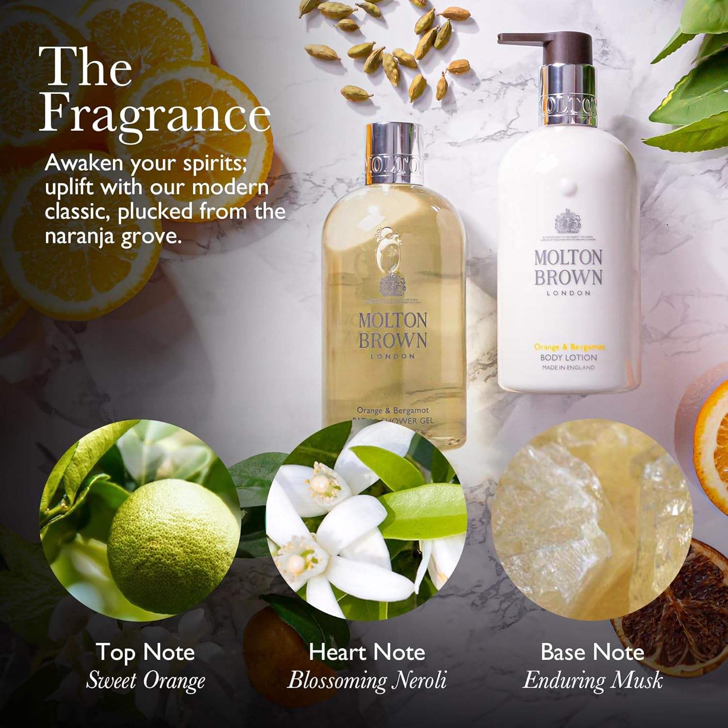 Orange and Bergamot Hand Lotion by Molton Brown for Women - 10 oz Hand Lotion