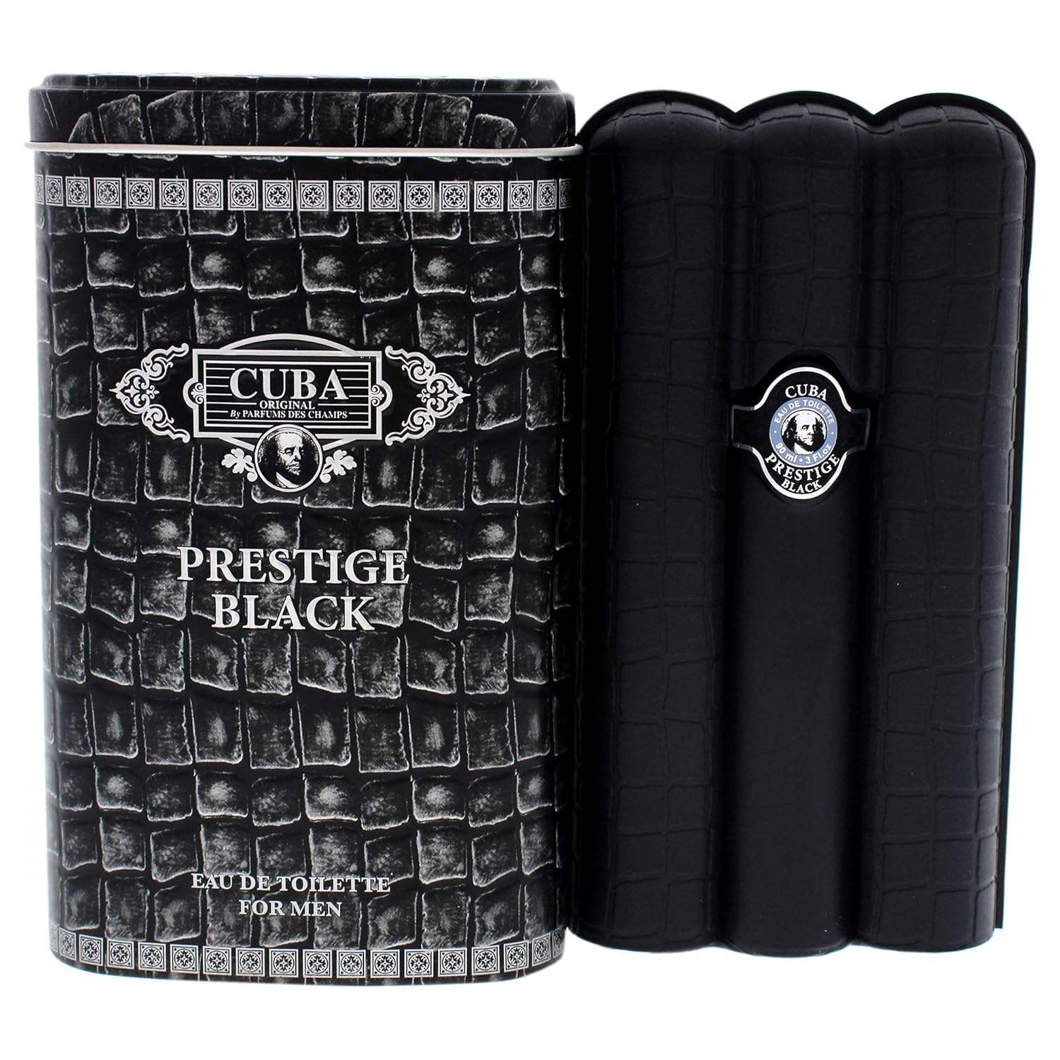 Cuba Prestige Black by Cuba for Men - 3 oz EDT Spray