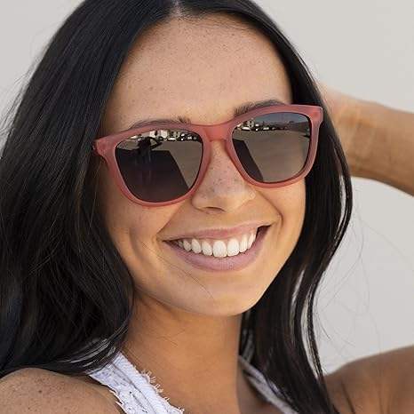 Solize Can You Feel It - Frosted Pink to Red by DelSol for Women - 1 Pc Sunglasses