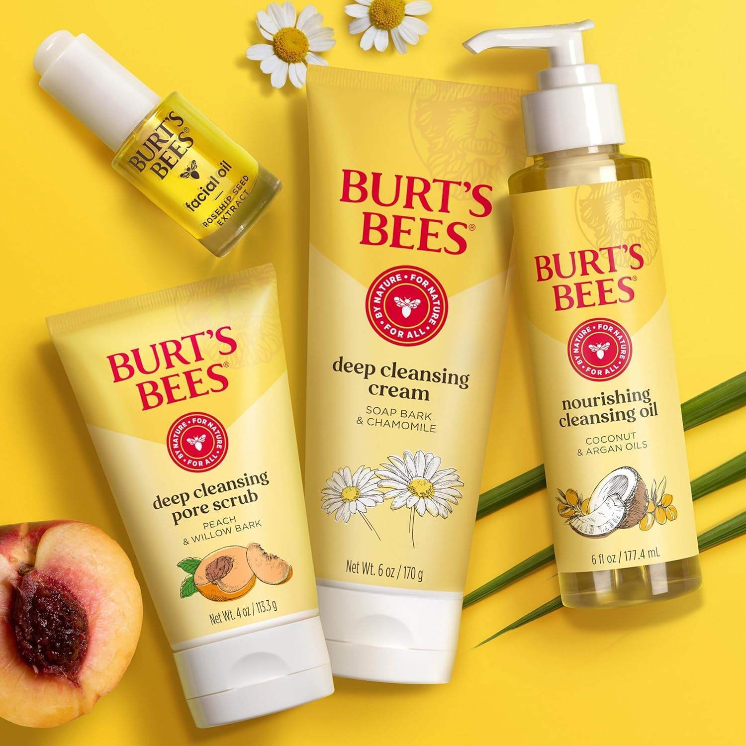 Peach and Willow Bark Deep Pore Scrub by Burts Bees for Women - 4 oz Scrub