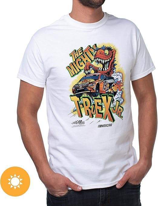 NASCAR Mens Classic Crew Tee - Martin Truex Jr - 4 White by DelSol for Men - 1 Pc T-Shirt (L)