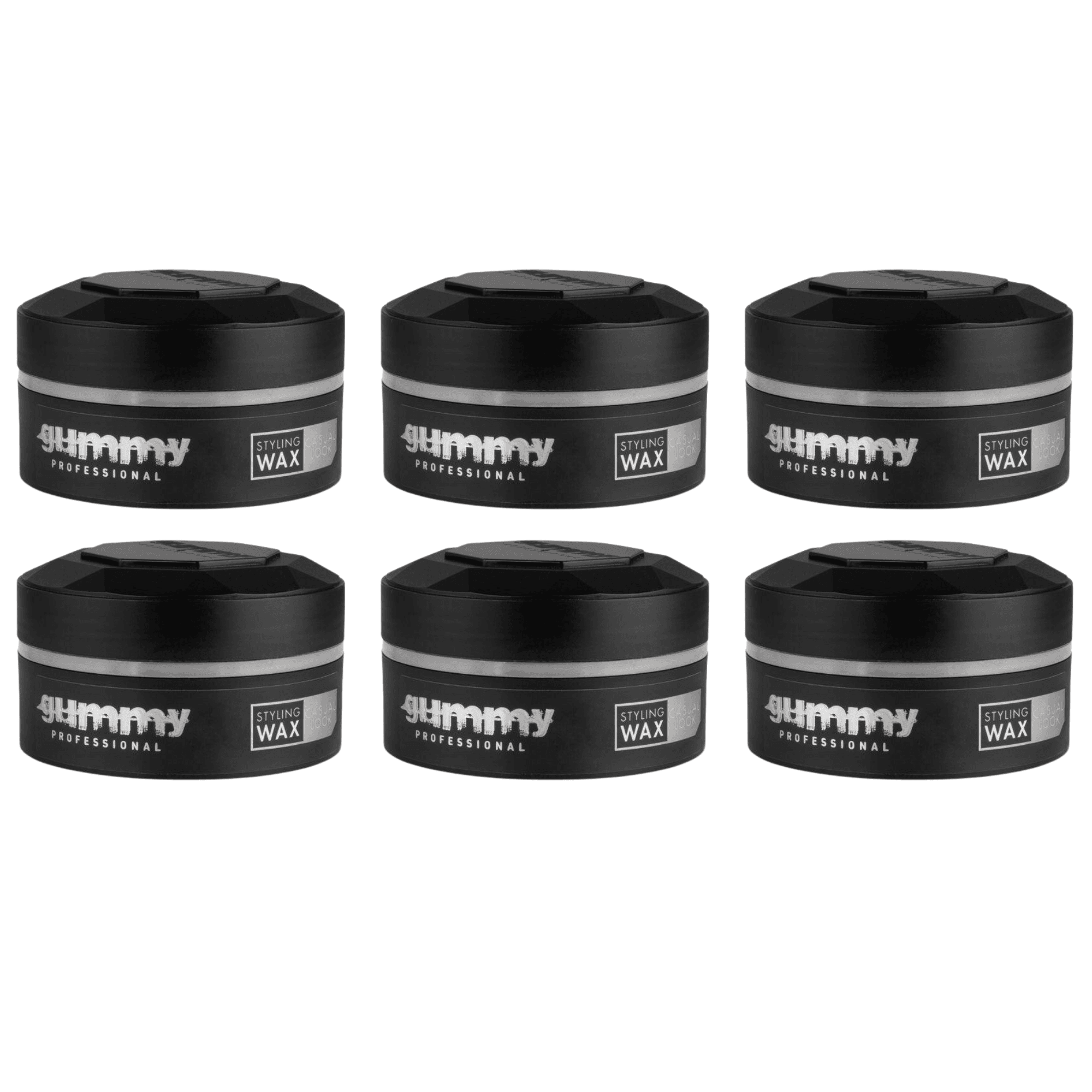 Gummy Hair Styling Wax Casual Look 5 Oz Multipack