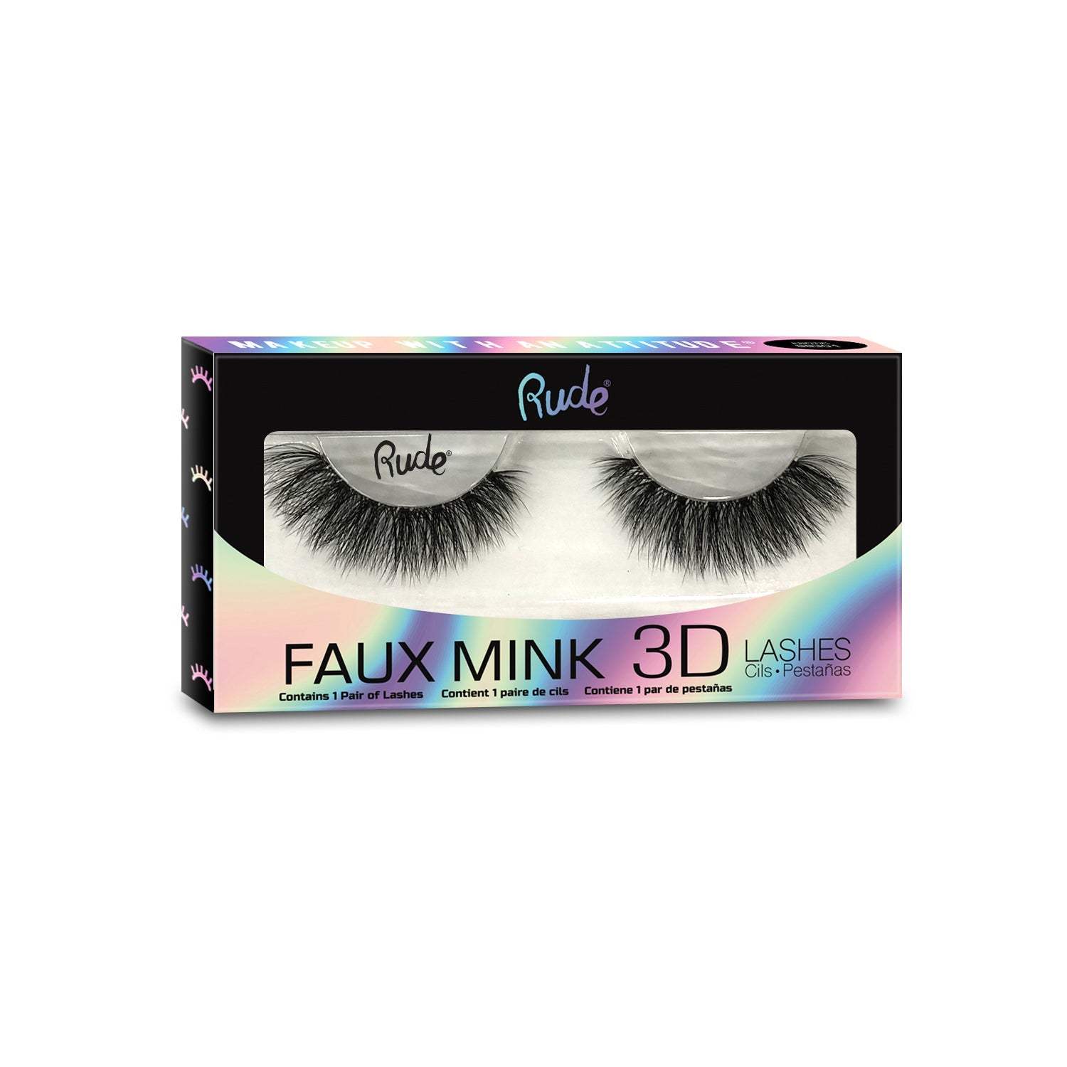 RUDE Faux Mink 3D Lashes - Narcissist