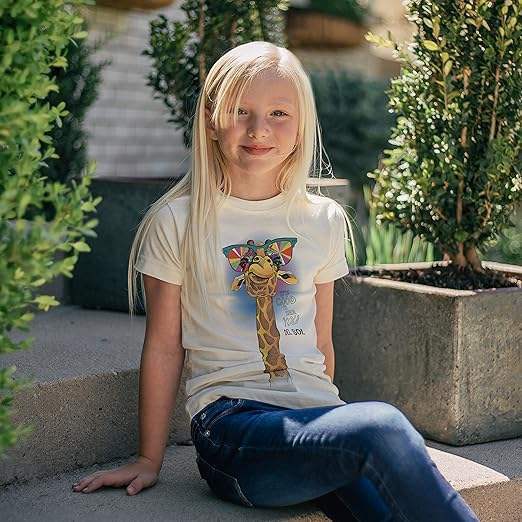 Kids Crew Tee - Good to See You - Beige by DelSol for Kids - 1 Pc T-Shirt (YXS)