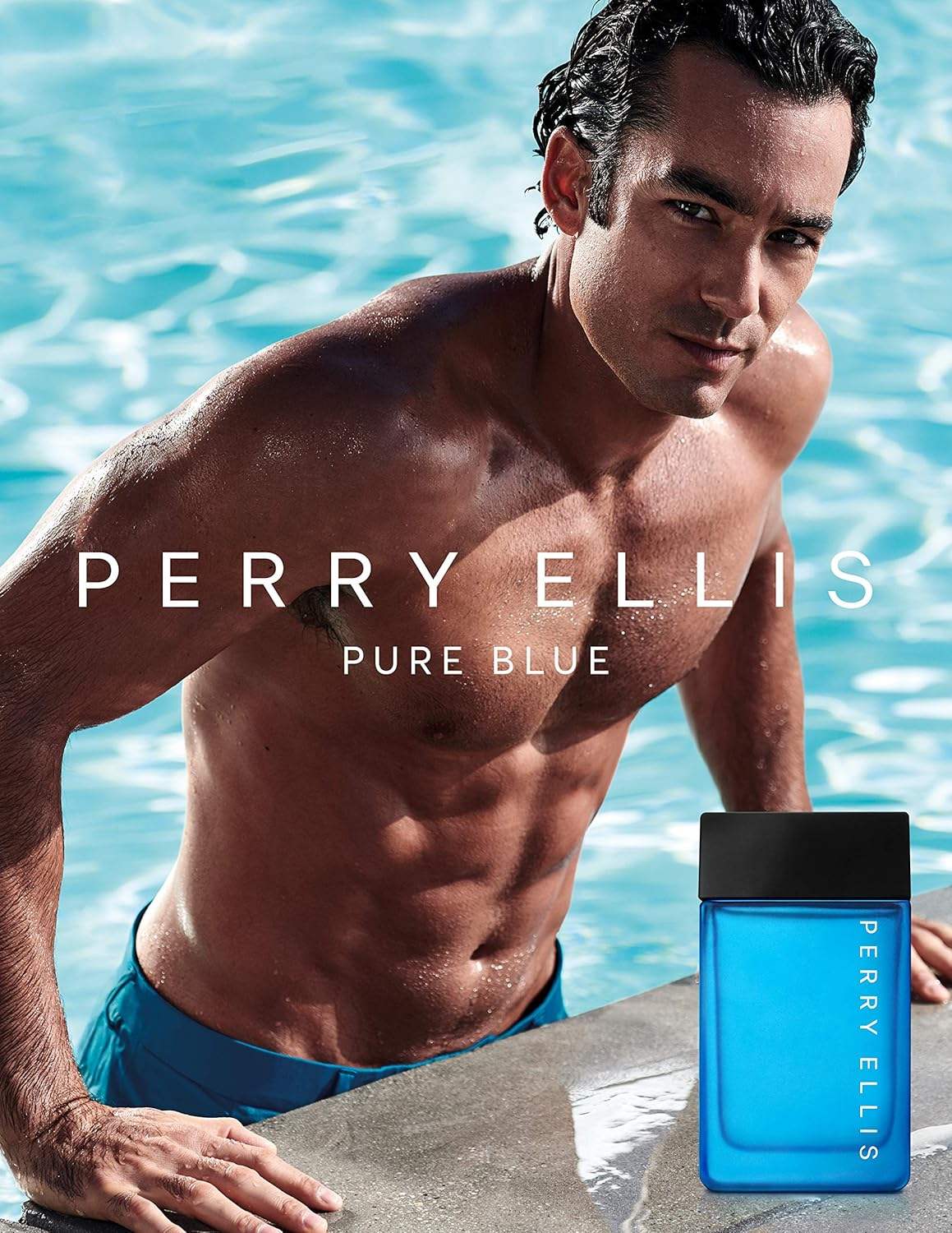 Perry Ellis Pure Blue by Perry Ellis for Men - 3.4 oz EDT Spray