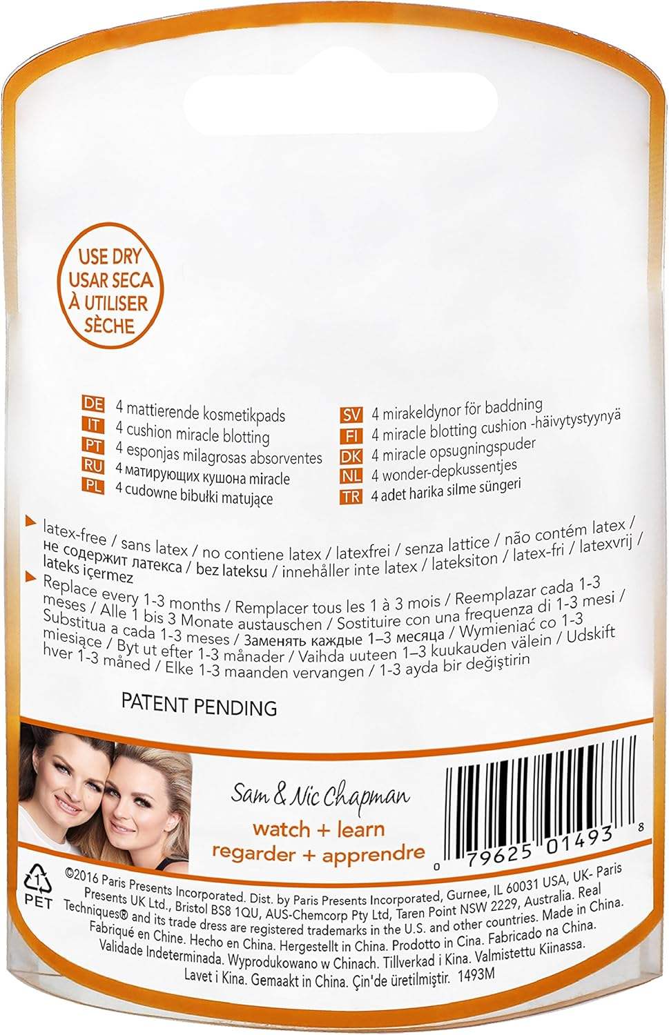 Real Techniques 4 Miracle Blotting Cushions