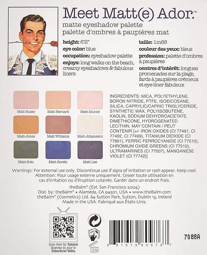 theBALM Meet Matt(e) Ador Matte Eyeshadow Palette