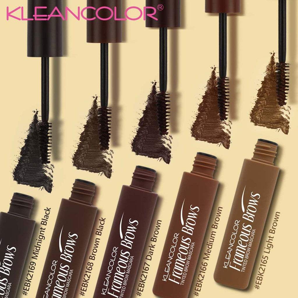 KLEANCOLOR Frameous Brows Tinted Brow Mascara Light Brown Display Set 36 Pieces
