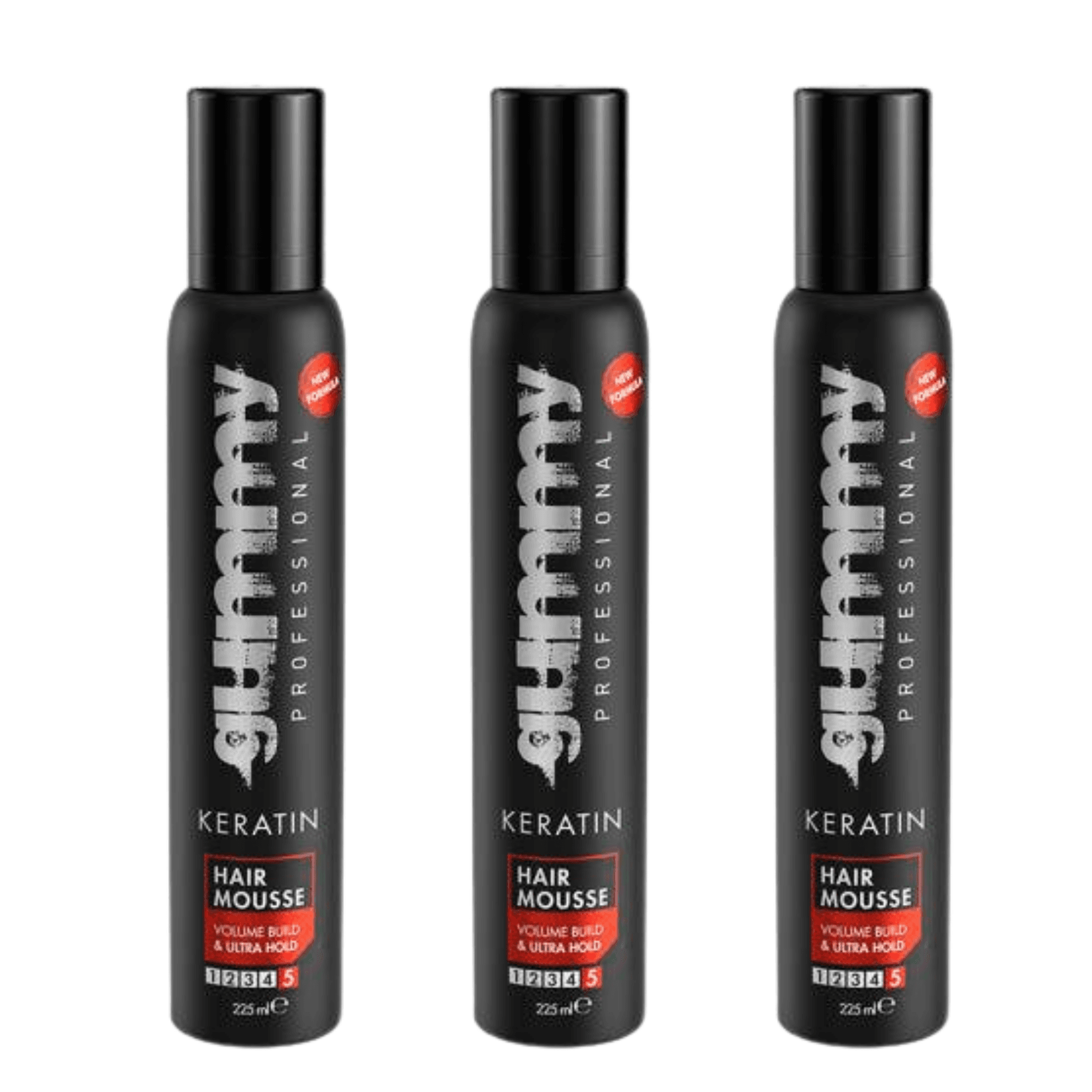 Gummy Hair Mousse Maximum Hold & Shine, 7.6 Oz Multipack