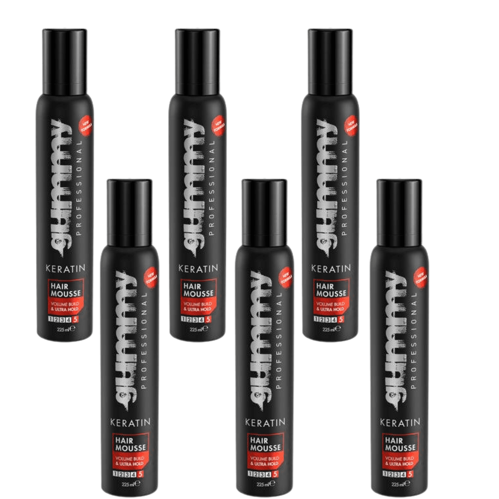 Gummy Hair Mousse Maximum Hold & Shine, 7.6 Oz Multipack