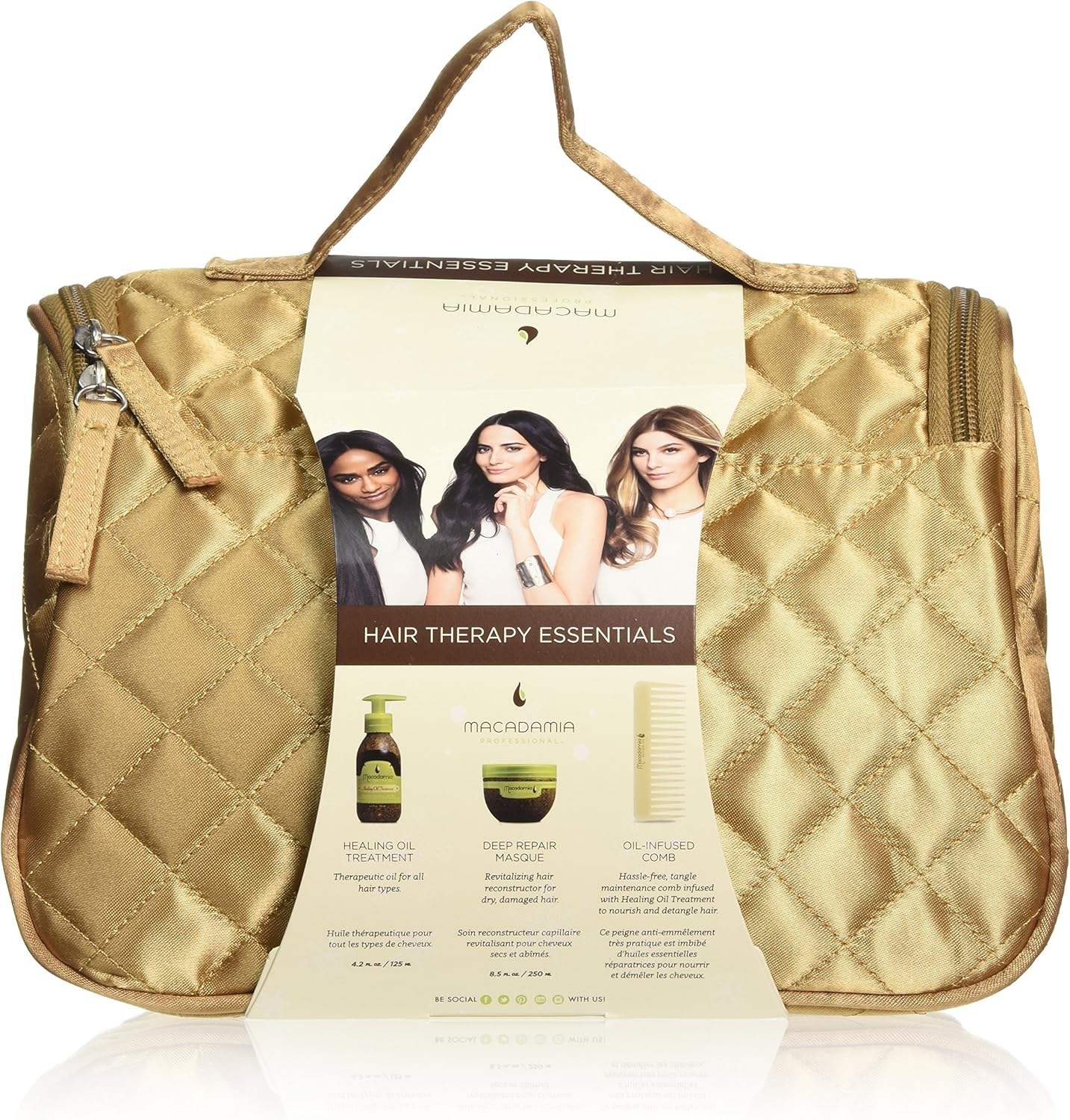MACADAMIA Hair Therapy Essentials - Holiday Travel Bag