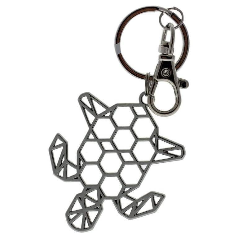 Color-Changing Key Chain Metal Turtle - Green by DelSol for Women - 1 Pc Keychain