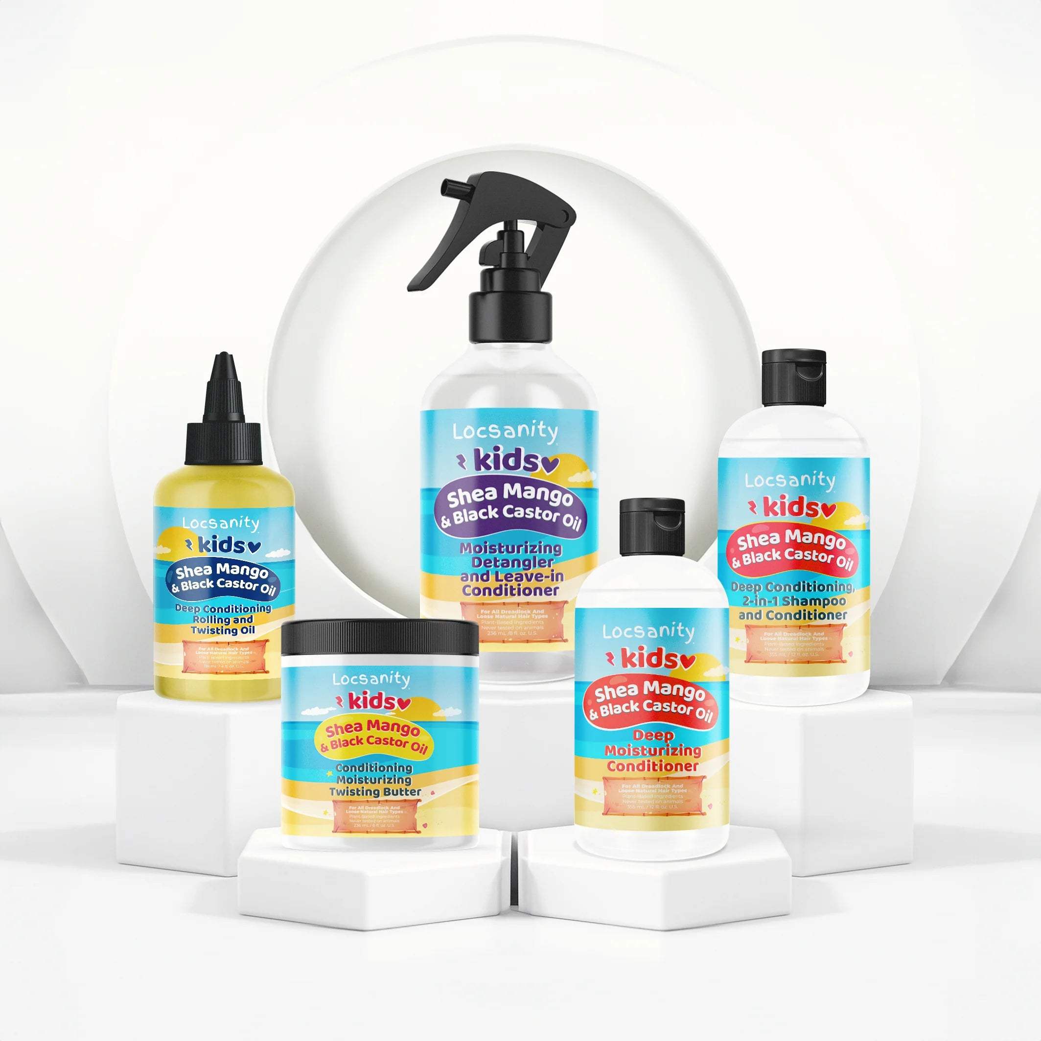 Locsanity Kids Shea Mango & Black Castor Oil Moisturizing Detangler and Leave-in Conditioner