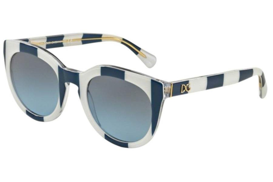 Dolce and Gabbana DG 4249 3027-8F - Stripe Blue White-Blue Gradient by Dolce and Gabbana for Women - 50-22-140 mm Sunglasses