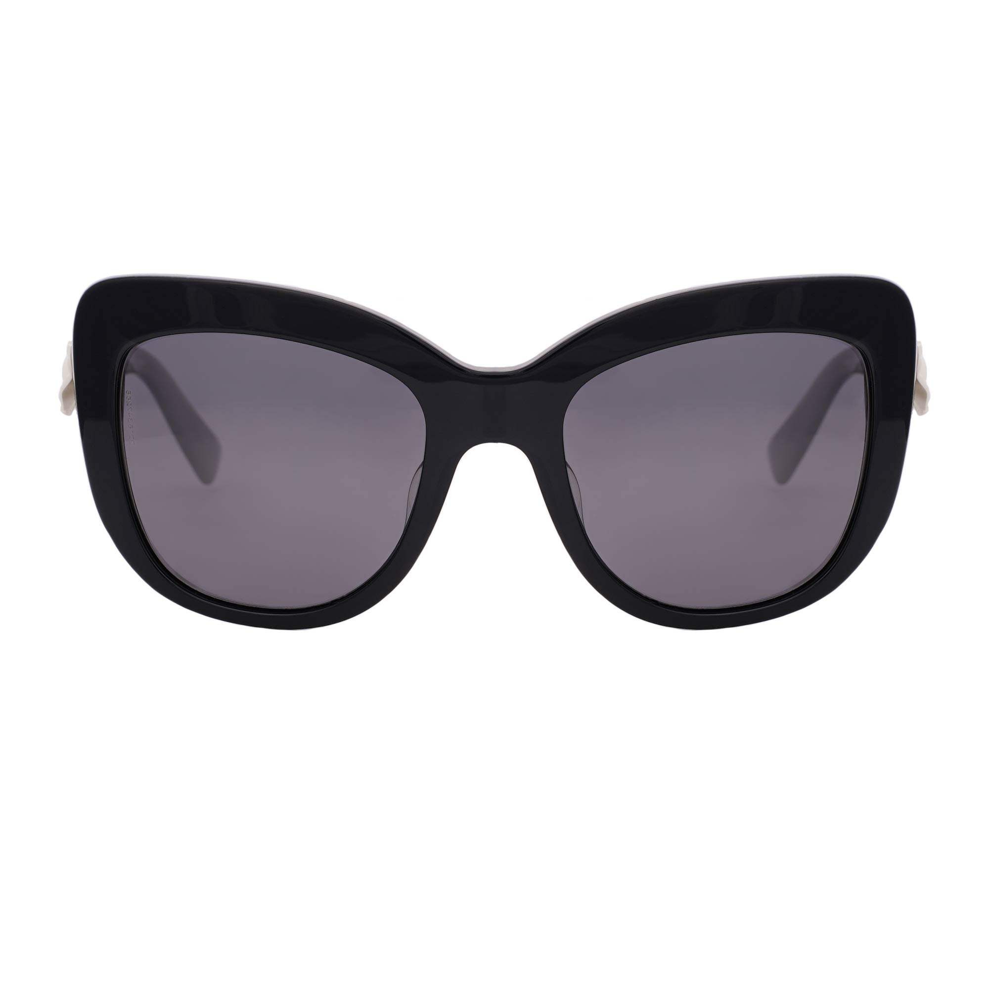 Dolce and Gabbana DG 4252 921-81 - Black-Polar Grey Polarized by Dolce and Gabbana for Women - 55-20-140 mm Sunglasses