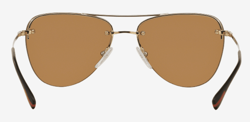 Prada SPS 53R ZVN-5N0 - Pale Gold-Brown Orange 24k Iridium by Prada for Women - 57-14-135 mm Sunglasses