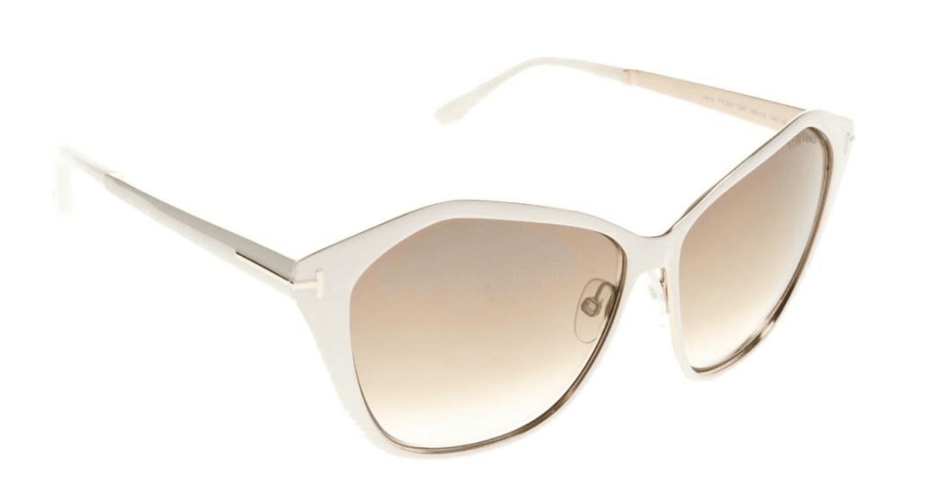 Tom Ford TF391 25F Lena - Ivory-Brown Gradient by Tom Ford for Women - 58-13-140 mm Sunglasses