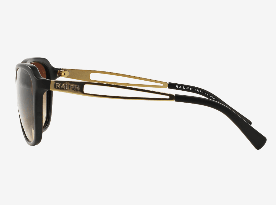 Ralph Lauren RA 5199 145-13 - Matte Black-Gold-Brown Gradient by Ralph Lauren for Women - 57-15-135 mm Sunglasses