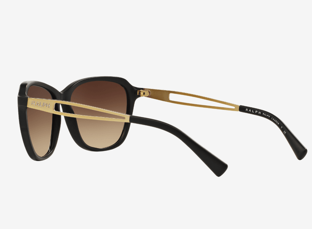 Ralph Lauren RA 5199 145-13 - Matte Black-Gold-Brown Gradient by Ralph Lauren for Women - 57-15-135 mm Sunglasses