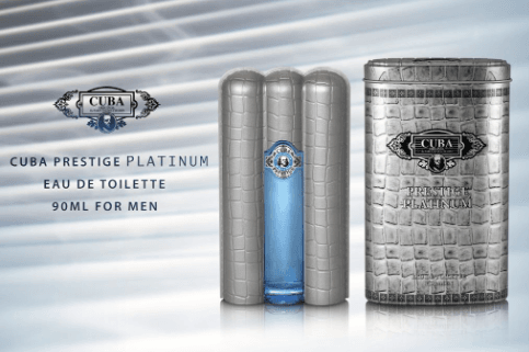 Cuba Prestige Platinum by Cuba for Men - 3 oz EDT Spray
