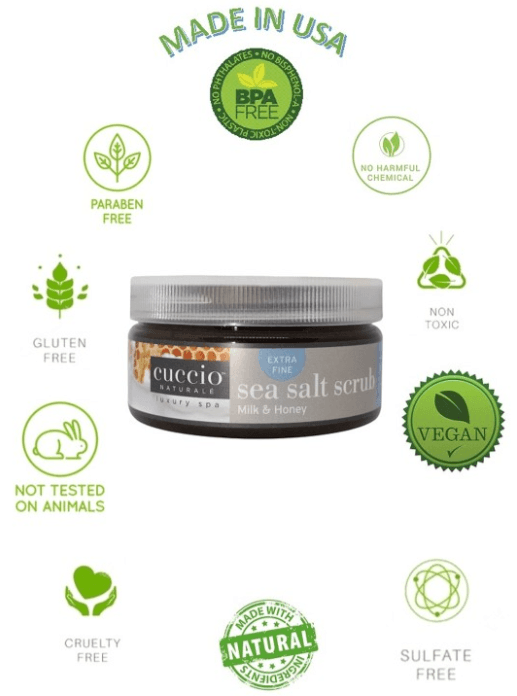 Sea Salt Scrub - Milk and Honey by Cuccio Naturale for Women - 8 oz Scrub