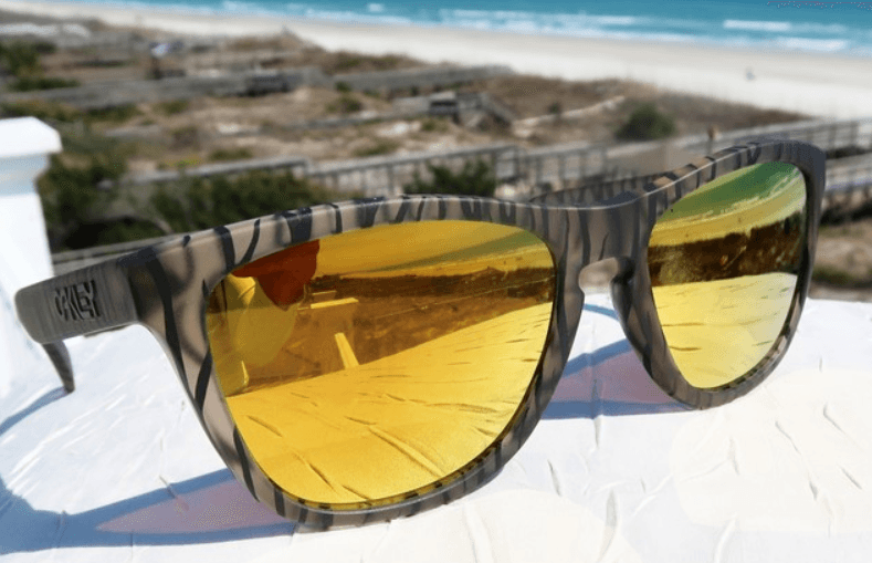 Oakley Frogskins OO9245-24 - Mtte Sepia-Iridium by Oakley for Men - 54-17-138 mm Sunglasses
