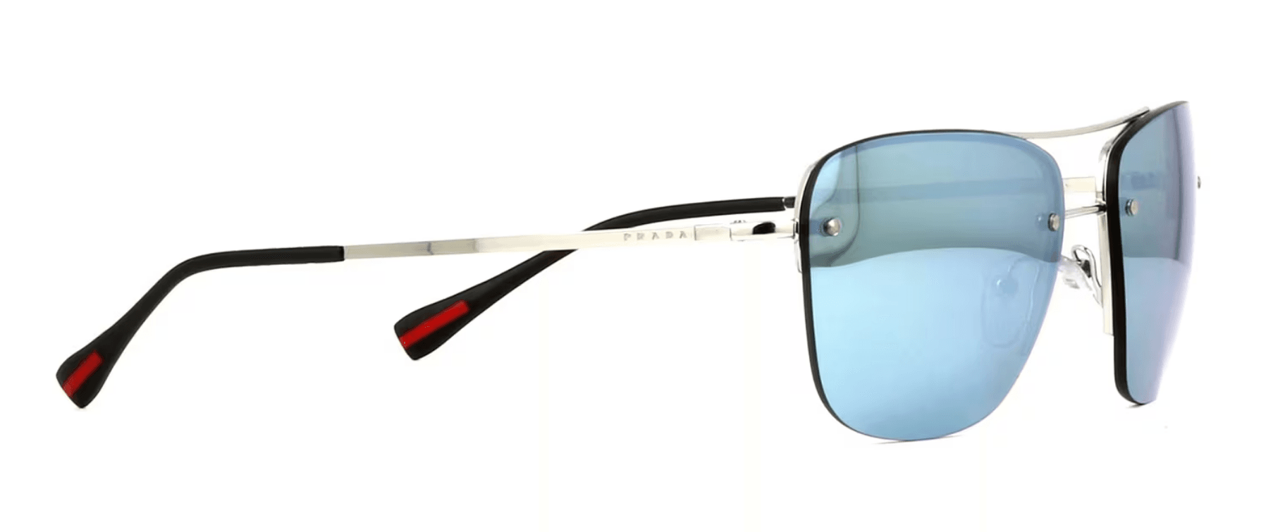 Prada SPS 52R 1BC-5K2 - Silver-Green Silver by Prada for Unisex - 56-16-135 mm Sunglasses