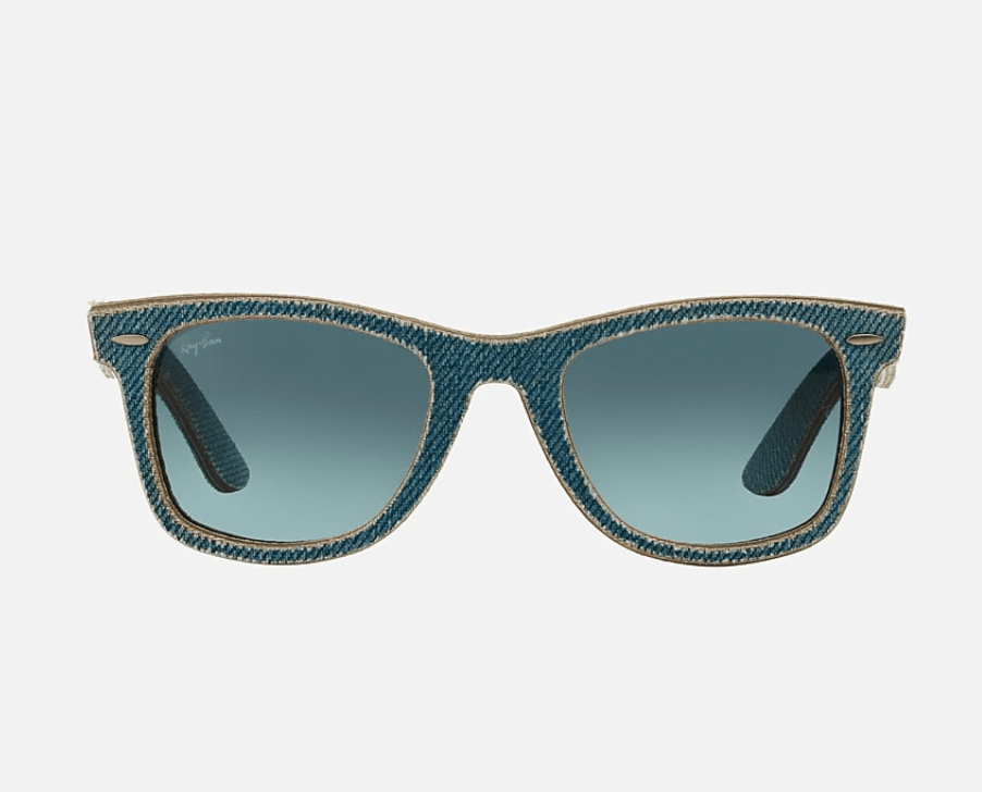 Ray Ban RB 2140 1163/71 Wayfarer Denim - Blue Denim Blue/Grey Gradient by Ray Ban for Unisex - 50-22-150 mm Sunglasses