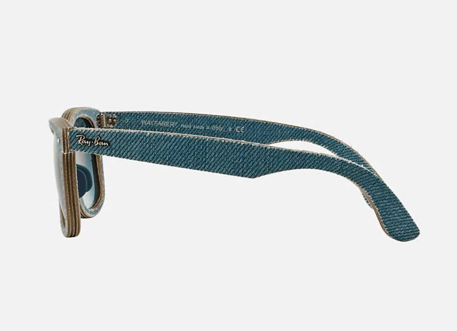 Ray Ban RB 2140 1163/71 Wayfarer Denim - Blue Denim Blue/Grey Gradient by Ray Ban for Unisex - 50-22-150 mm Sunglasses