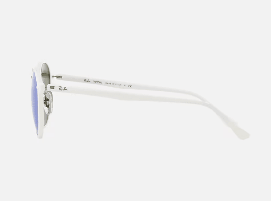 Ray Ban RB 4242 671-55 LightRay - White-Blue by Ray Ban for Unisex - 49-21-140 mm Sunglasses