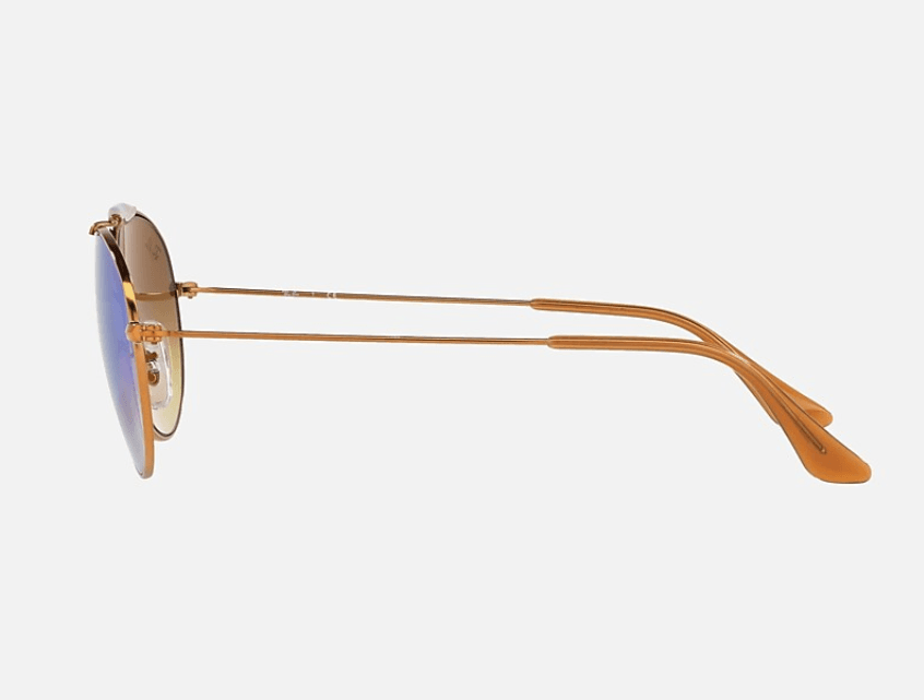 Ray Ban RB 3540 198-8B - Shiny Bronze-Blue Flash Gradient by Ray Ban for Unisex - 53-18-140 mm Sunglasses