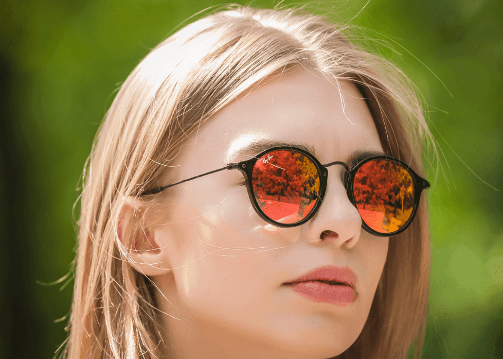 Ray Ban RB 2447 901-4W - Black-Orange Gradient Flash by Ray Ban for Unisex - 49-21-145 mm Sunglasses
