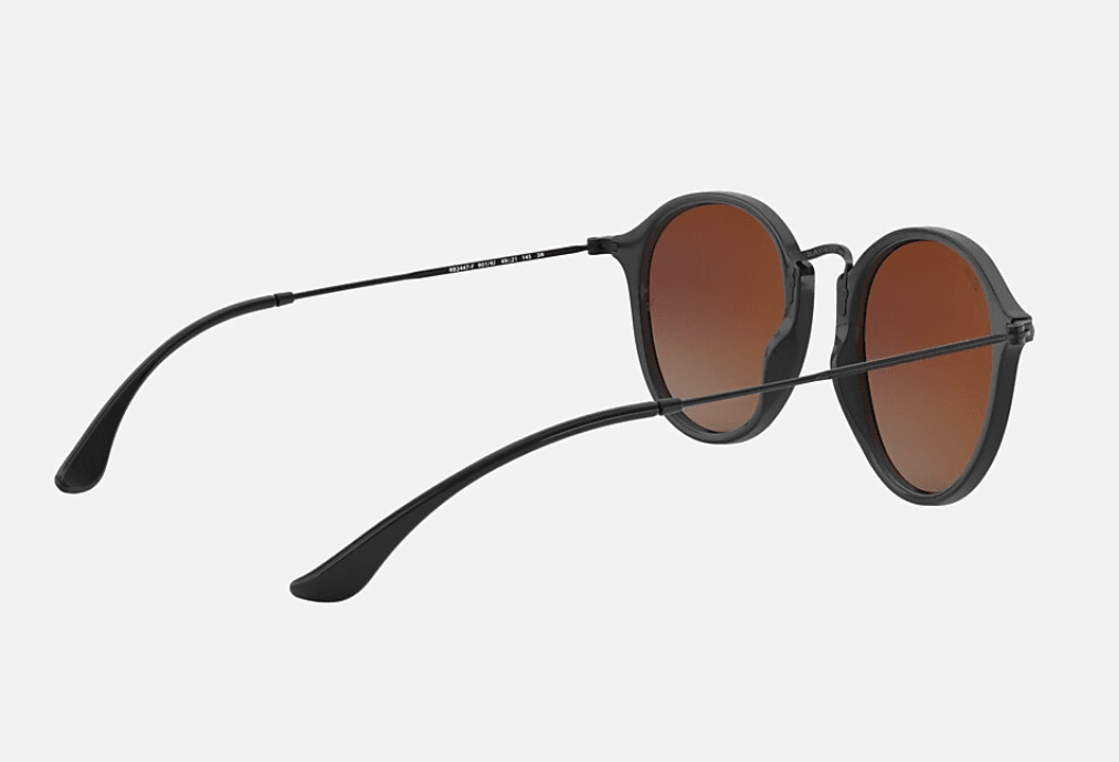 Ray Ban RB 2447 901-4J - Black-Green Gradient Flash by Ray Ban for Unisex - 49-21-145 mm Sunglasses