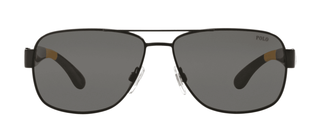 Polo Ralph Lauren PH 3097 9304-87 - Semi Shiny Black-Dark Grey by Ralph Lauren for Men - 59-14-145 mm Sunglasses