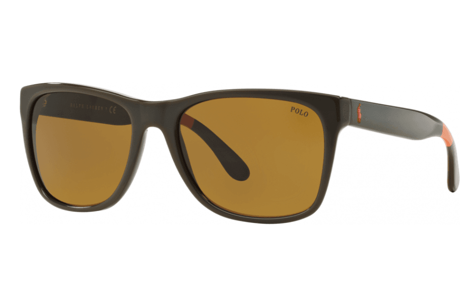 Polo Ralph Lauren PH 4106 557073 Shiny Olive Green by Ralph Lauren for Men - 57-18-145 mm Sunglasses