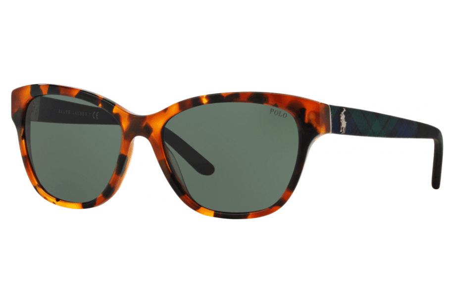 Polo Ralph Lauren PH 4093 5501-71 - Tokio Havana Grey-Green by Ralph Lauren for Women - 56-16-140 mm Sunglasses