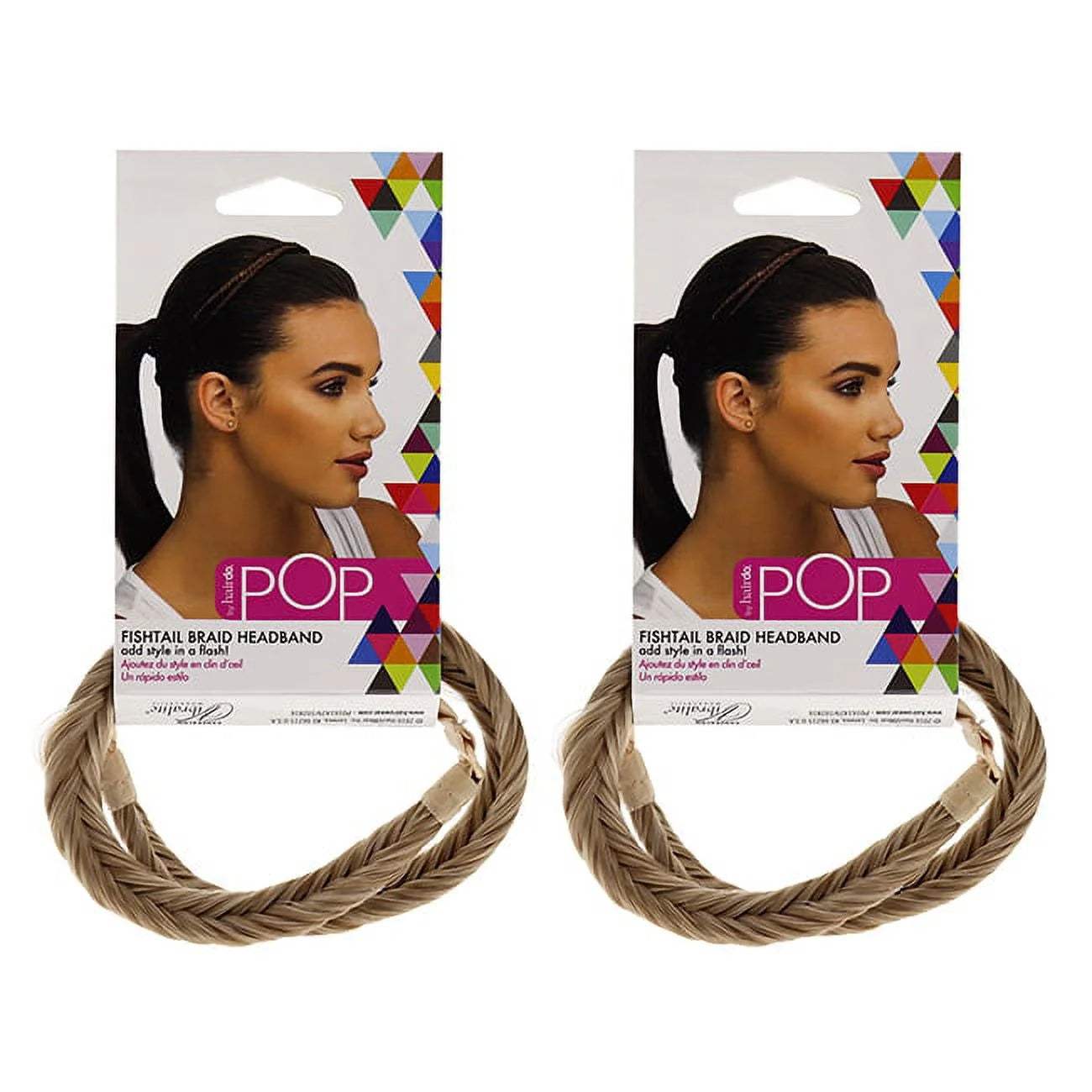 Pop Fishtail Braid Headband - R14 88H Golden Wheat by Hairdo for Women - 1 Pc Hair Band - Pack of 2