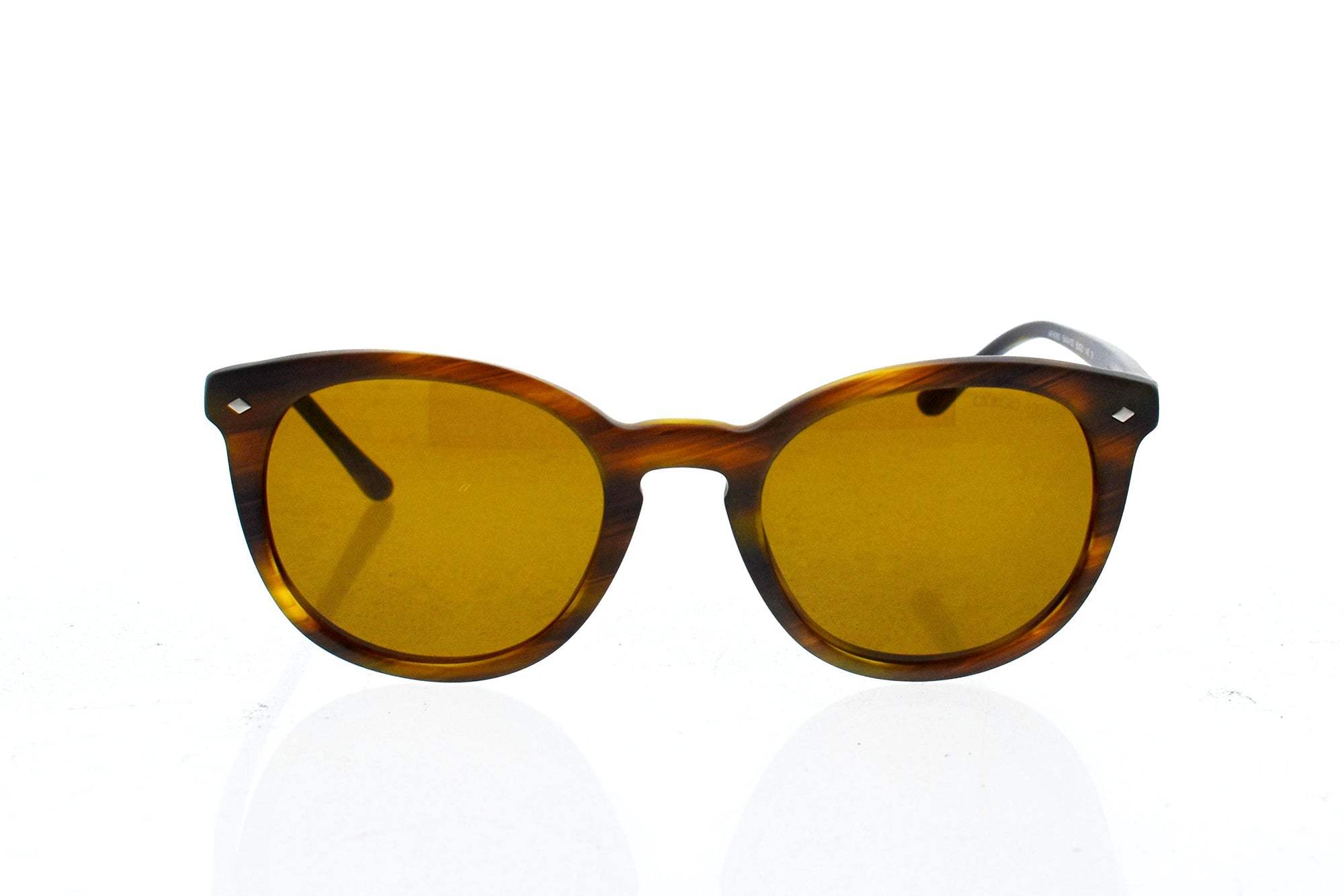 Giorgio Armani AR 8060 5404-53 Frames of Life - Striped Matte Light Brown-Brown by Giorgio Armani for Unisex - 50-21-145 mm Sunglasses