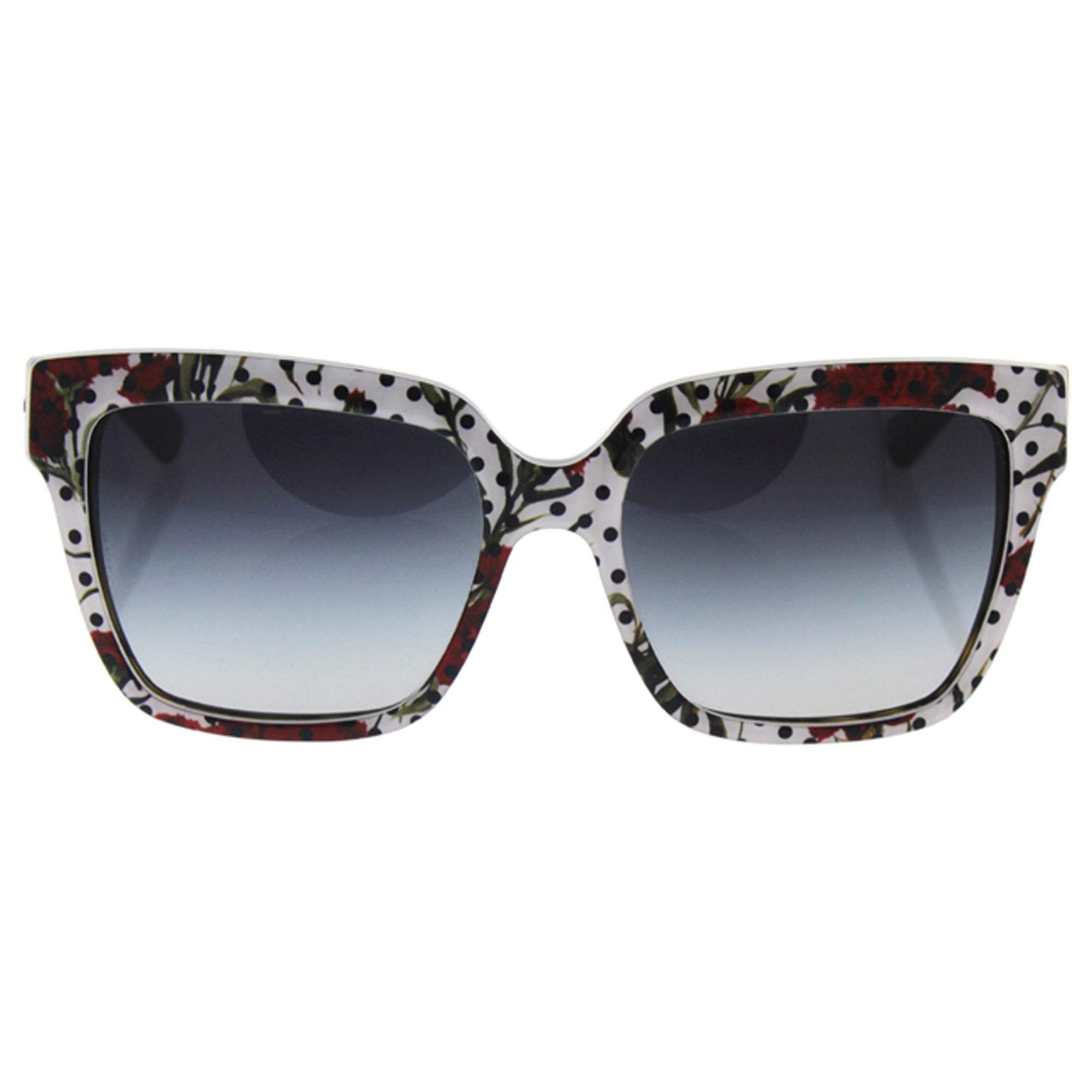 Dolce and Gabbana DG 4234 2977-8G - Carnation White Havana-Grey Gradient by Dolce and Gabbana for Women - 57-18-140 mm Sunglasses